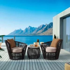 Top Quality Synthetic Rattan Outdoor Garden Furniture Coffee Set (YT606)