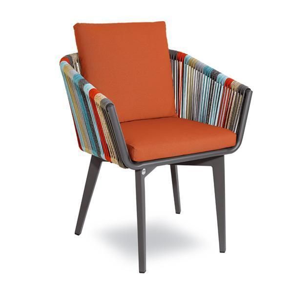 Leisure Mix Woven Webbing Aluminum Coffee Table Chair Set