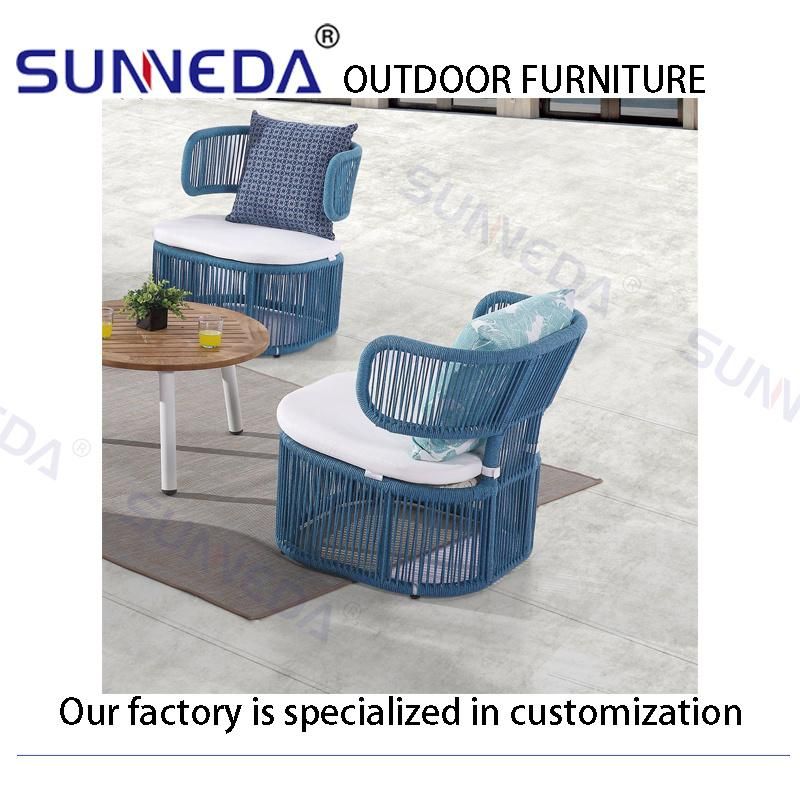Leisure Garden Furniture Aluminum Patio Single Sofa Chair for Outdoor