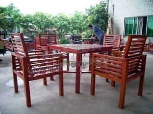 Solid Wood Leisure Dining Garden Outdoor Furniture (JJ-LT04)