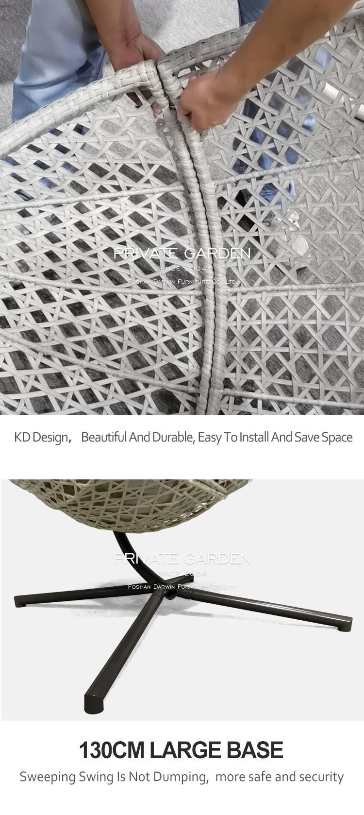 Cane Basket Rattan Hammock Kd Design Balcony Garden Egg Outdoor Hang Swing Chair