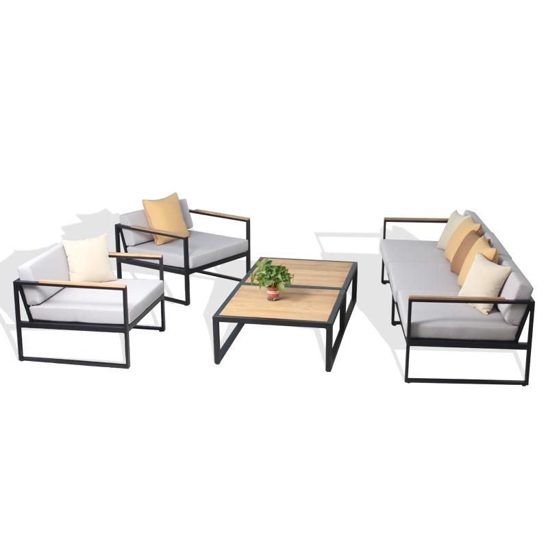 Teakwood Sofa Solid Wood Sofa Set for Garden Furniture