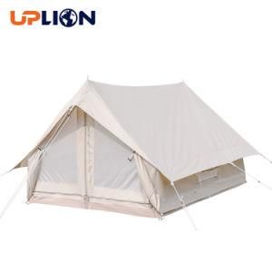 Uplion Luxury Cabin Tent Waterproof Glamping Cotton Canvas Wall Tent Camping Rainproof Herringbone Tent