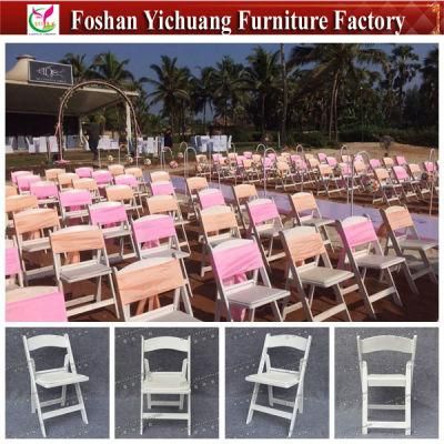 2019 White Wedding Plastic Folding Gladiator Chairs in Ghana (YC-As63)