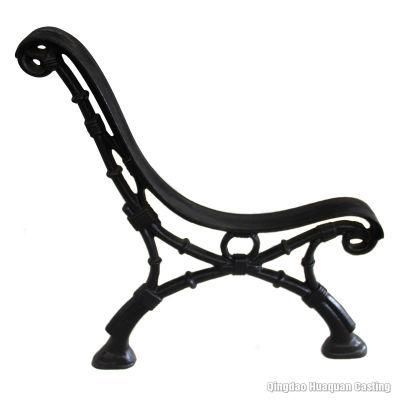Antique Decorative Cast Iron in Wooden Bench Parts