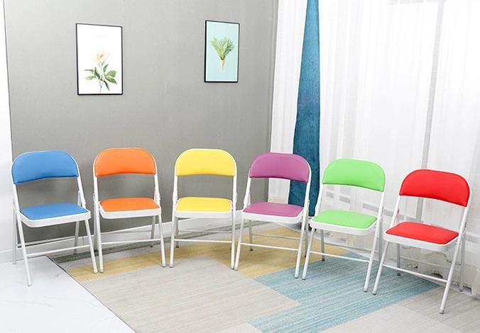 Design Garden Camping Fishing Portable Metal Leather Outdoor Folding Chair