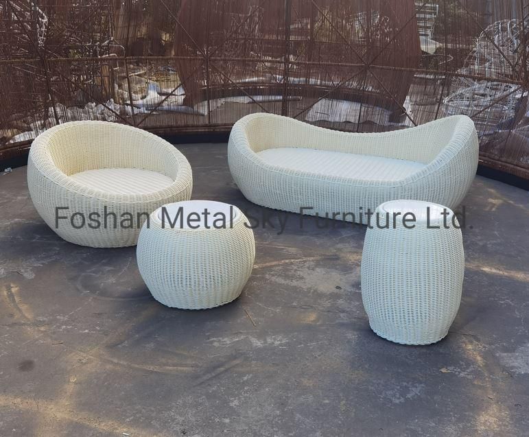 Outdoor Garden Hotel Villa Patio Aluminum Wicker Rope Rattan Sofa