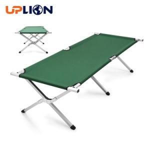 Uplion Portable Folding Beach Bed Cot Single Metal Outdoor Folding Camping Bed