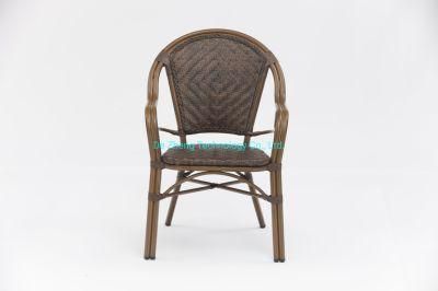 Wholesale Manufacturer Nordic Simple Modern PE Rattan Back Holiday Dining Outdoor Chair