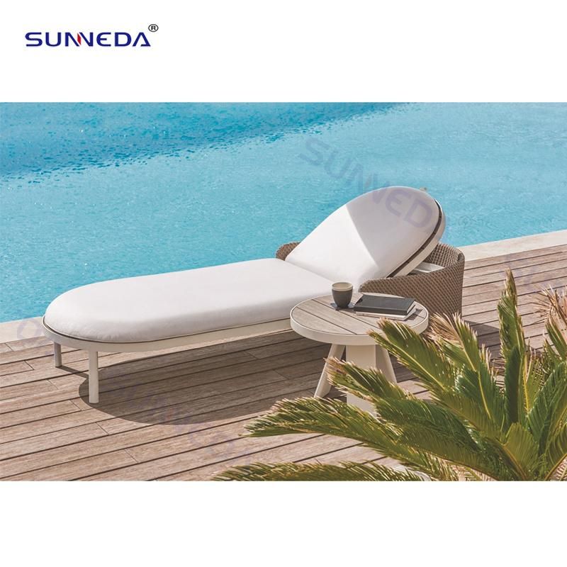 Italian Style Leisure Modern Customize Durable Studio Garden Sun Lounger Set