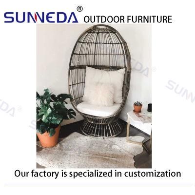 Sunneda Commercial Presentable Outdoor PE Rattan Chair with Back Cushion