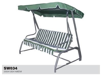 Curved Handrail Three-People Swing Chair