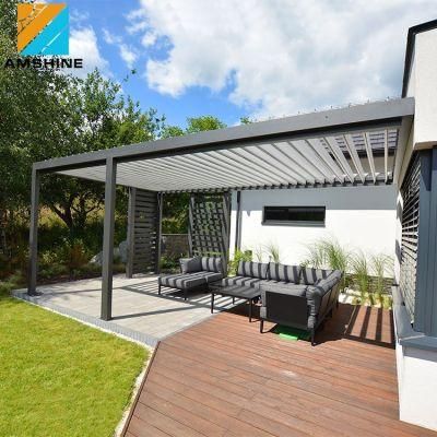 Aluminum Pergola Roof Waterproof Pergola Covers Pergola Motorized Louver