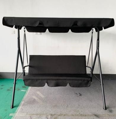 Valuable Black Polyester Patio Swing