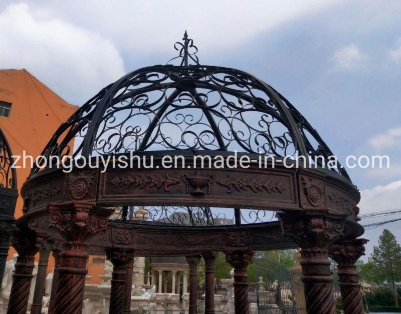 Cast Iron Gazebo Dome Structure for Garden Decoration