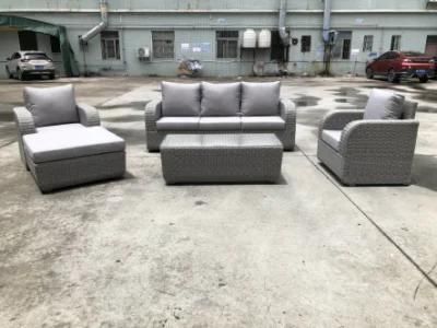 Customized New Darwin or OEM Grey Rattan Corner Garden Wicker Outdoor Furniture