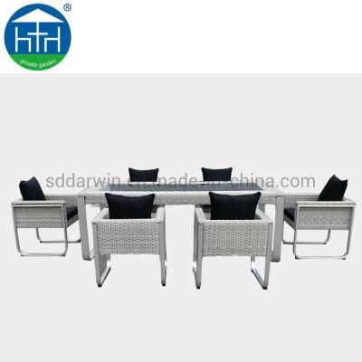Outdoor PE Rattan Wicker Garden Furniture Dining Table and Sofa