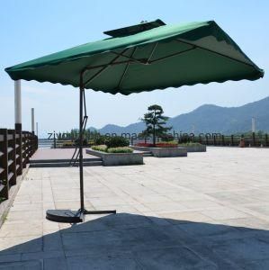 Large Feet Double-Deck Boutique Outdoor Patio Hand Push Umbrella