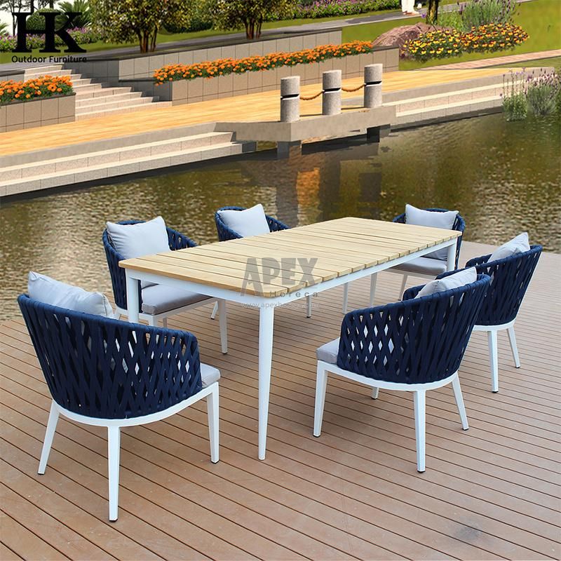 Garden Patio Backyard Dining Set 6 Chairs Dining Room Furniture