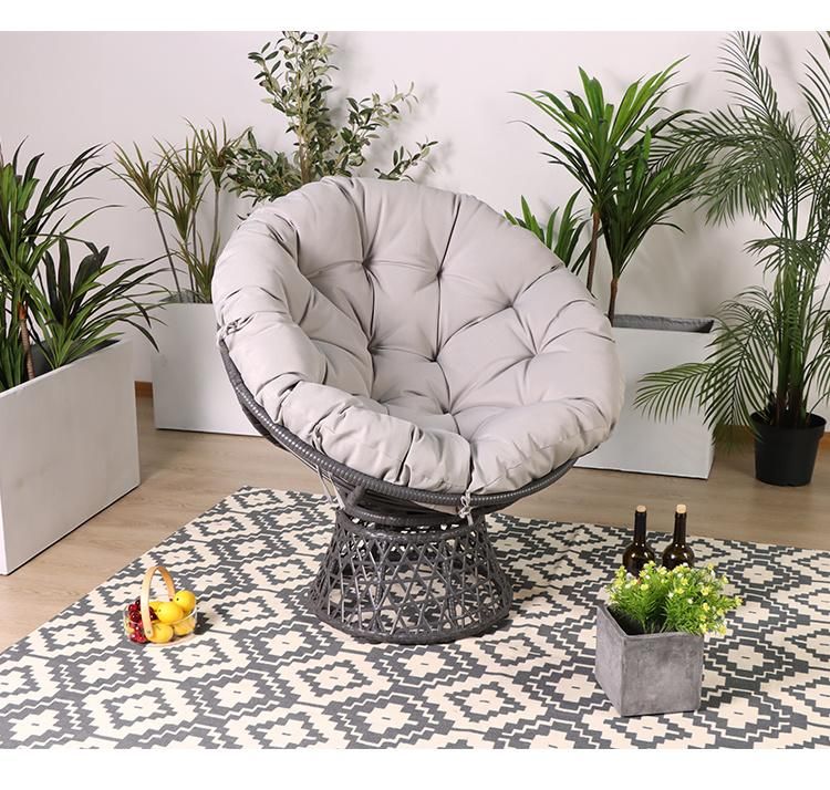 2~3years, According The Weather Aluminium+ Rattan Garden Furniture Chairs Patio Swivel Chair