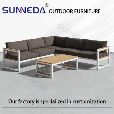 Furniture Outdoor Garden Powder Coating Aluminum Patio Sofa
