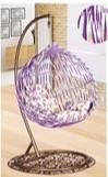 Modern Leisure PE Rattan Hanging Indoor Egg Patio Swing Chair