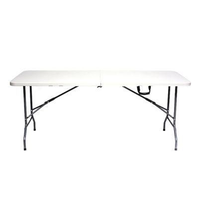 6FT 180X70X74cm Folding in Half Table in 22X1.00mm Foldable Table