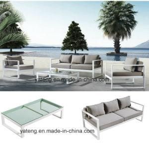Euro-Design High Quality Outdoor Garden Aluminum Furniture Sofa Set with Single &amp; Double Seat 100% Waterproof (YT956)