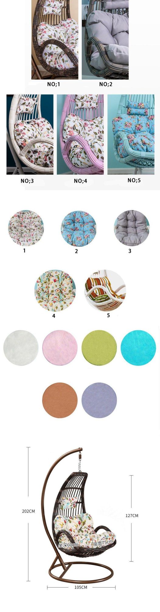 Family Hanging Basket Rattan Living Room Hanging Orchid Chair Falling Chair Swing