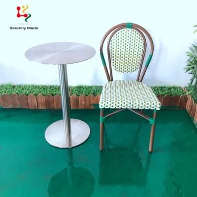 Hotel Furniture Outdoor Synthetic Metal Rattan Dining Chair