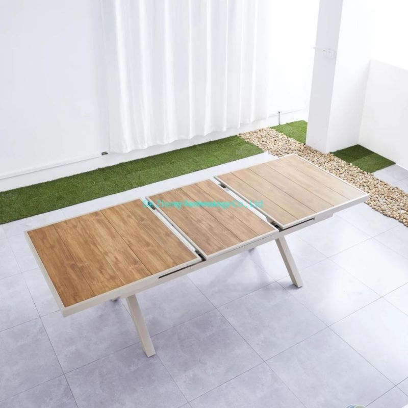 Commercial Furniture Rectangle Polywood Extendable Table Restaurant Dining Table Furniture