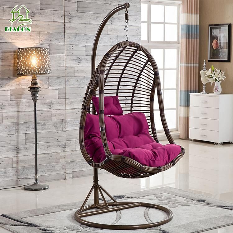 Luxury Comfortable Balcony Outdoor Garden Rattan Swing Chair