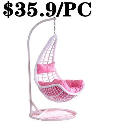 Leisure Garden Patio Rattan Egg Wicker Outdoor Hanging Swing Chair
