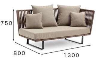 Outdoor Rattan Resort Waterproof Hotel Garden Sectional Sofa