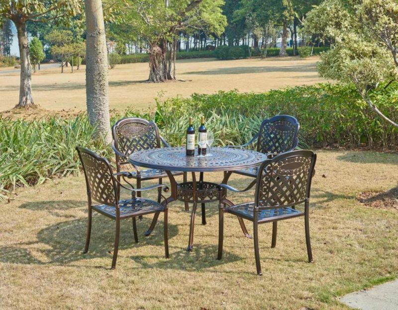 Outdoor Decoration Durable Cast Aluminum Table
