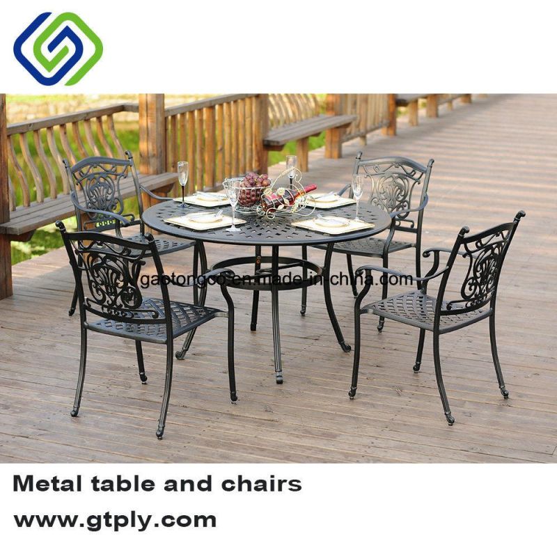 Cheap 3 Piece Cast Aluminum Brown Color Outdoor Bistro Bar Sets