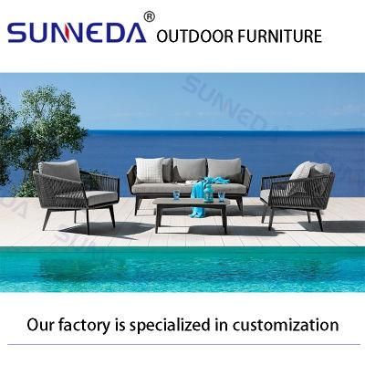 Nordic Style 5 Star Hotel Outdoor Cafe Garden Furniture