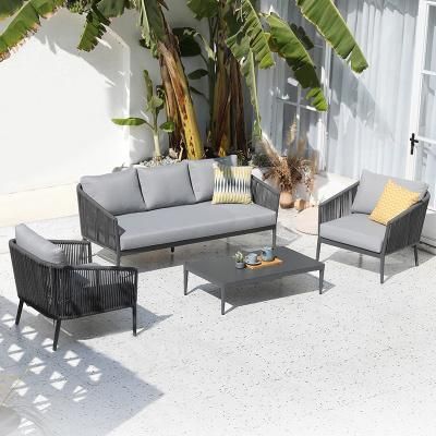 Outdoor Rattan Sofa Villa Courtyard Garden Table and Chairs