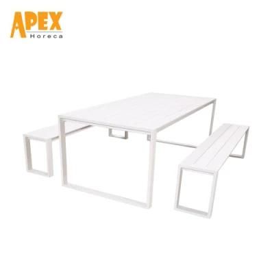 Open Space Top-Level Outdoor Picnic Aluminum Frame Table Set