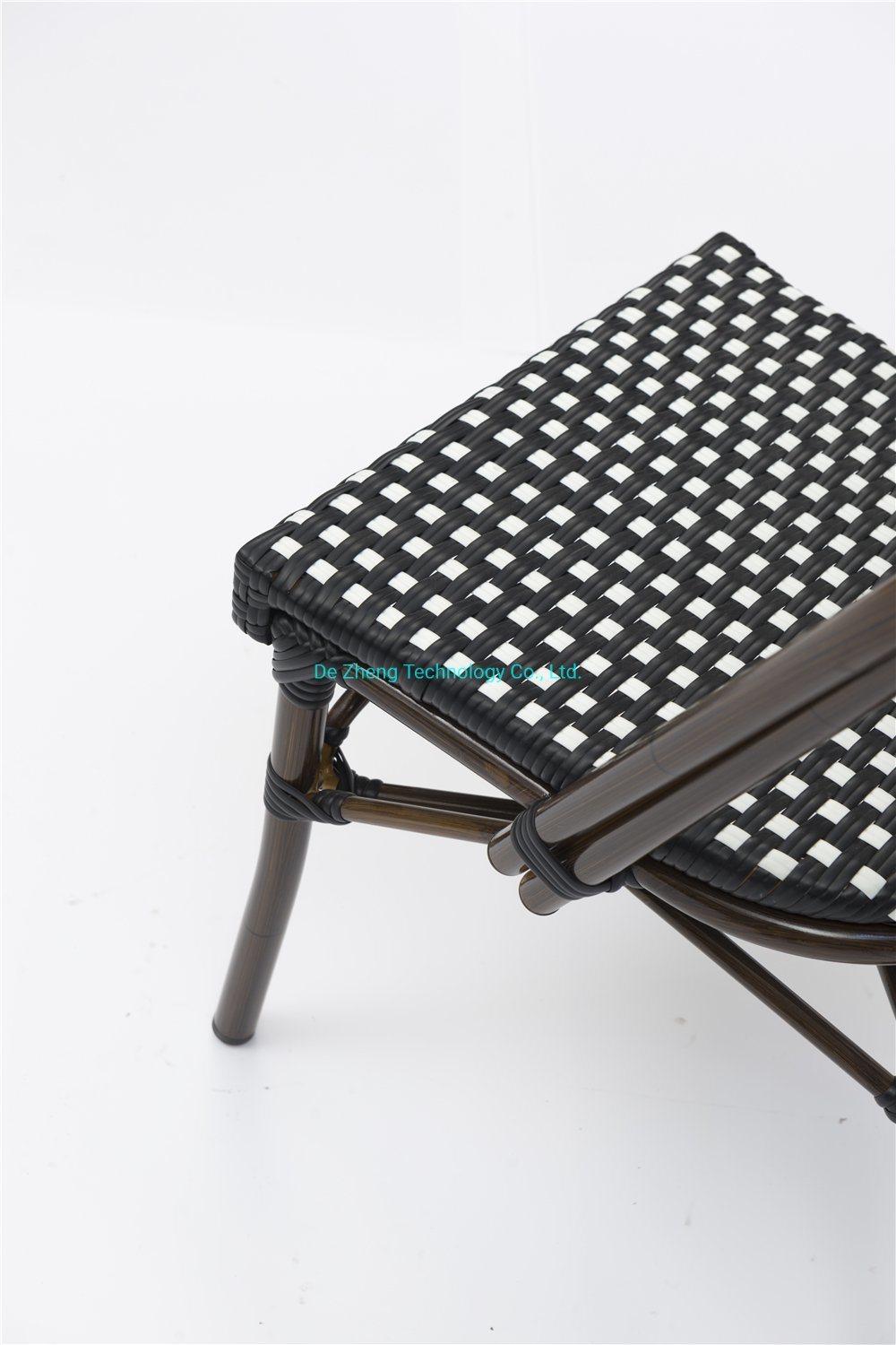 Manufacturer Wholesale Rattan Wicker Furniture Supplier with Aluminum Leisure Chairs for Garden Patio Bistro Party