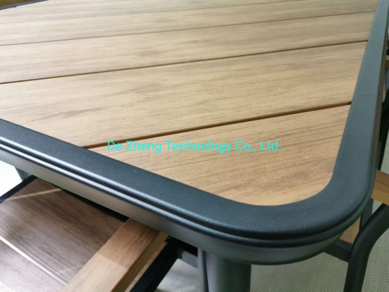 Wholesale Metal Leisure Solid Plastic Wood Picnic Bench Wooden Table Modern Outdoor Garden Furniture