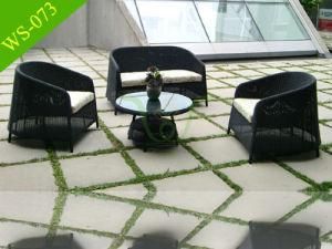 Round Shaped Patio Sofa Wicker Garden Furniture Set