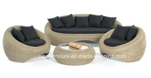 Modern Outdoor Furniture Rattan Patio Round Wicker Sofa