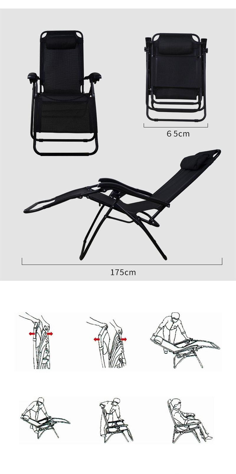 Best Selling Folding Cot Three Usages Portable Camping Folding Chair for Camping and Hiking