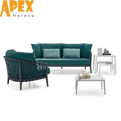 Hotel Outdoor Furniture Aluminum Frame Sofa Set Custom Cheap Wholesale