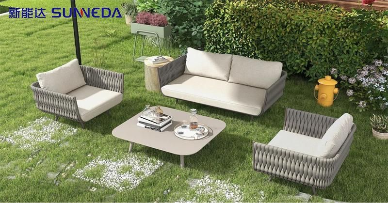Customizable Outdoor Rattan Furniture Waterproof Garden Sofa