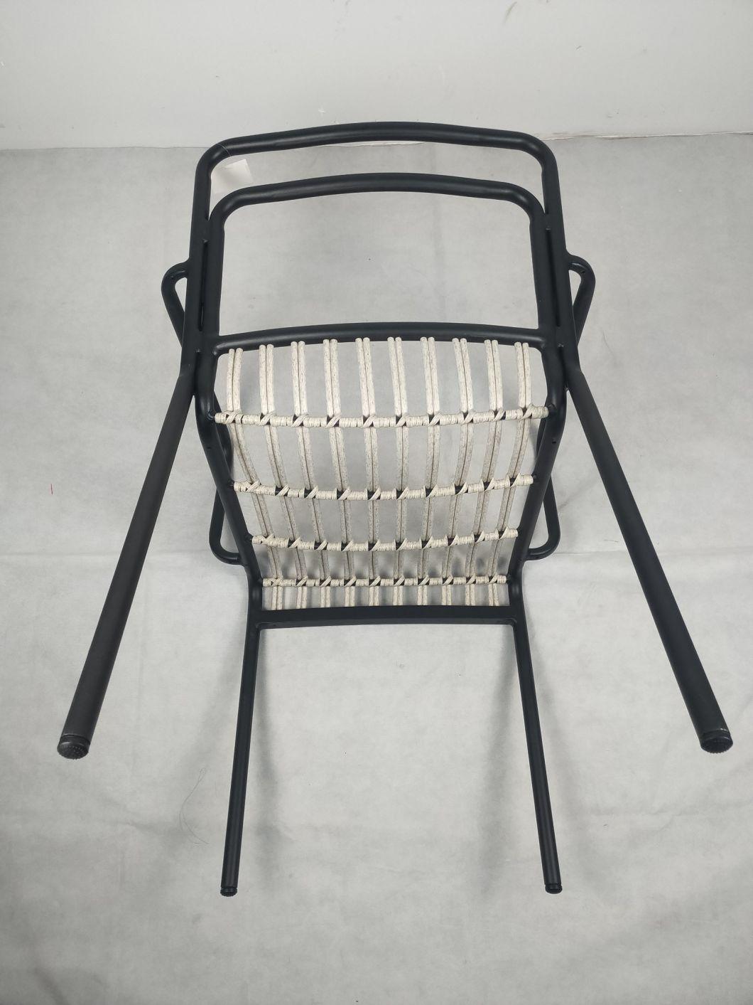 Top Quality Waterproof Project Customized Wicker Stackable Outdoor Cafe Chairs