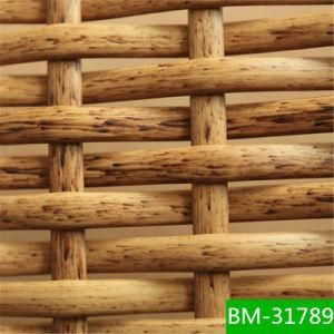 High Temperature Resistance Artificial Half Round Peel Plastic Rattan Material for Garden Set Furniture