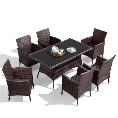 Outdoor Dining Waterproof Rattan Table and Chair Combination