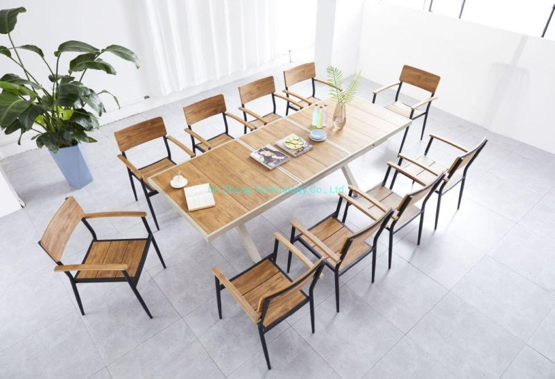 Fashionable X Legs Home Furniture Rectangle Table Extendable Table Top High Aluminum Garden Table